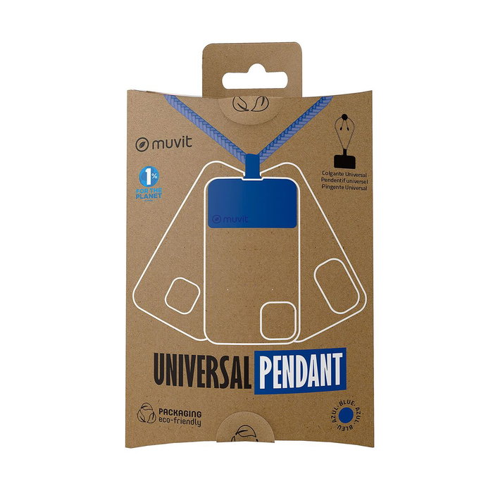 Cordon pour téléphone mobile Muvit Bleu