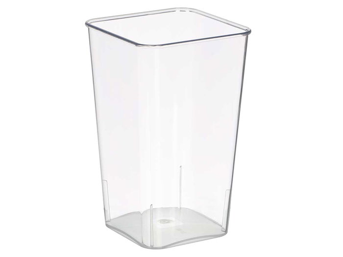 Giftdecor Jarron Aparenza Carré en Acrylique Transparent 38 cm de Haut (19 x 19 cm Base 14 x 14 cm) (Set de 12)