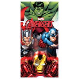 MARVEL Avengers Vengadores - Serviette de bain en microfibre 70 x 140 cm - 250 g/m² - 100% Polyester