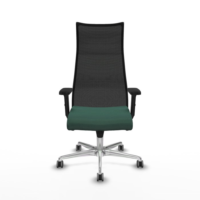 Piqueras y Crespo Chaise de Bureau Albacete avec mécanisme synchrone, Verde bouteille et noir