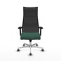 Piqueras y Crespo Chaise de Bureau Albacete avec mécanisme synchrone, Verde bouteille et noir