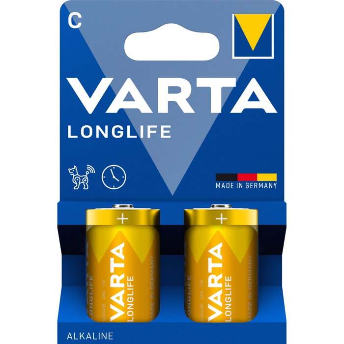 Varta Piles alcalines Longlife C - LR14, pack de 2