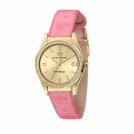 Chiara Ferragni R1951102501 montre analogique rose et dorée