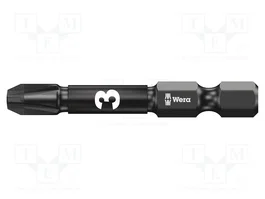 WERA Embout de tournevis Pozidriv® PZ3 1/4 inch 50mm Diamant