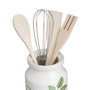 BigBuy Home Pot pour ustensiles de cuisine GREENS Bois Métal Grès