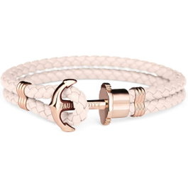 Paul Hewitt Bracelet en Cuir Beige Taille 15-16cm