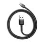 Baseus Câble USB vers micro USB CAMKLF-BG1 Noir et Blanc 1 m