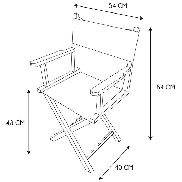 Home Deco Factory Chaise de réalisateur Artiste Home Deco Factory Chaise de réalisateur Artiste