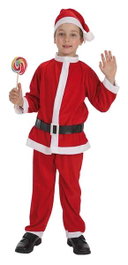 Creaciones Llopis Déguisement de Père Noël pour Enfant, Rouge, 1 à 2 ans