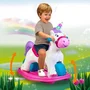 FEBER Trotteur 2-en-1 Licorne Baby Unicorn avec sons et lumières, porteur évolutif pour apprendre à marcher dès 12 mois