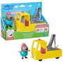 Hasbro Peppa Pig - Remorque de Grand-Père Chien - F9519 - Camion-Grue avec Figure Articulée - Jouet pour Enfants Dès 3 Ans