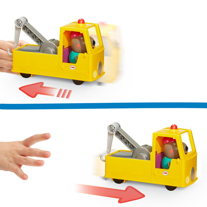 Hasbro Peppa Pig - Remorque de Grand-Père Chien - F9519 - Camion-Grue avec Figure Articulée - Jouet pour Enfants Dès 3 Ans