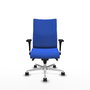 Piqueras Y Crespo Chaise de bureau Albacete confidente, Bleu, Mécanisme Sincro, Base Aluminium