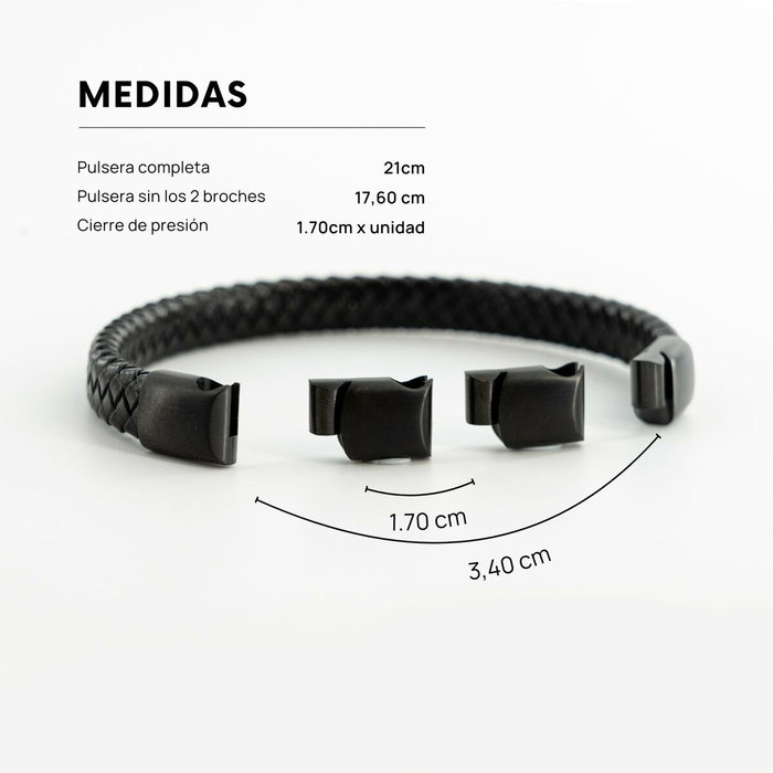 Bracelet Homme Radiant RH000297 Noir