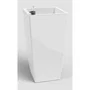 Artevasi Pot de fleurs Pisa SWS 60 BR - Blanc - Intérieur/Extérieur - Plastique - Ø33 x H61 cm - 45 L