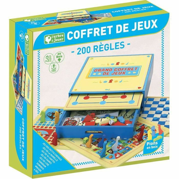 L'Arbre A Jouer Grand Coffret de Jeux - 200 Règles en bois