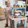 Ecoiffier - Marchande de délices vert azur - Stand de vente de glaces et pâtisseries roulant - Jouet durable en circuit court pour enfants à partir de 18 mois