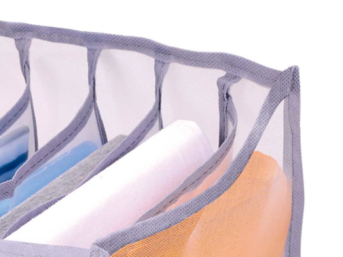 Kipit Organisateur 9 Compartiments Chemises 36x28x20 cm Gris Nylon (Set de 24) Kipit Organisateur 9 Compartiments Chemises 36x28x20 cm Gris Nylon (Set de 24)