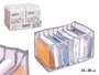Kipit Organisateur 9 Compartiments Chemises 36x28x20 cm Gris Nylon (Set de 24)