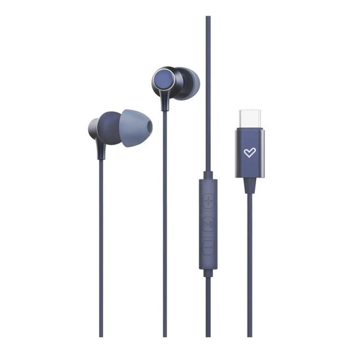 Energy Sistem Metallized Type C - Écouteurs Intra-auriculaires Filaire USB-C avec Microphone, Bleu Energy Sistem Metallized Type C - Écouteurs Intra-auriculaires Filaire USB-C avec Microphone, Bleu