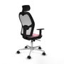 Piqueras y Crespo Chaise de Bureau avec Appui-tête 1D086N2 Rose