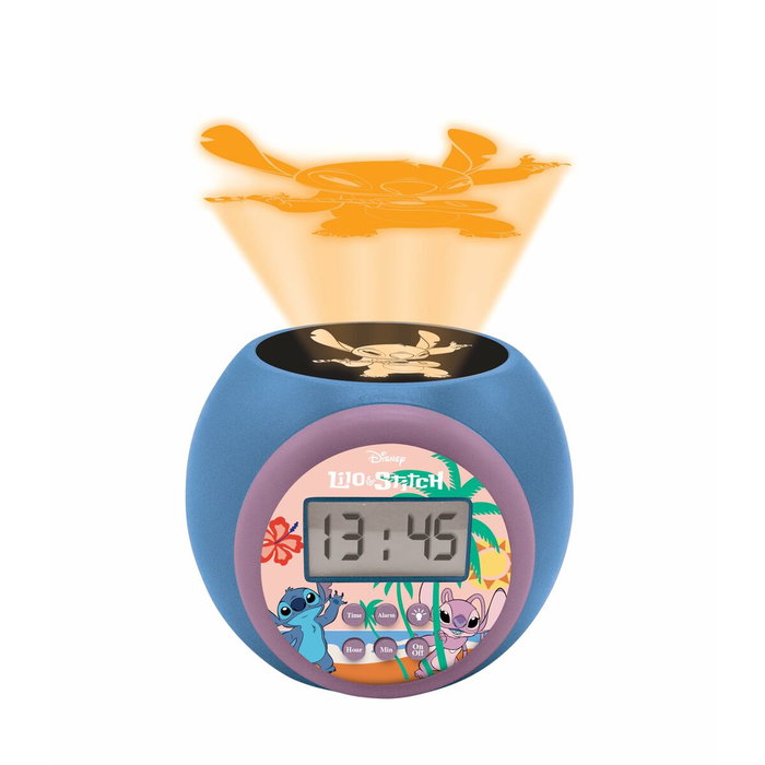 Radio réveil avec projecteur LCD Lexibook Stitch