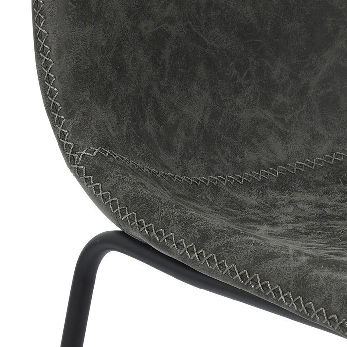 Home Deco Factory Chaise James Gris foncé
