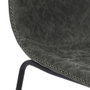 Home Deco Factory Chaise James Gris foncé