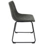 Home Deco Factory Chaise James Gris foncé