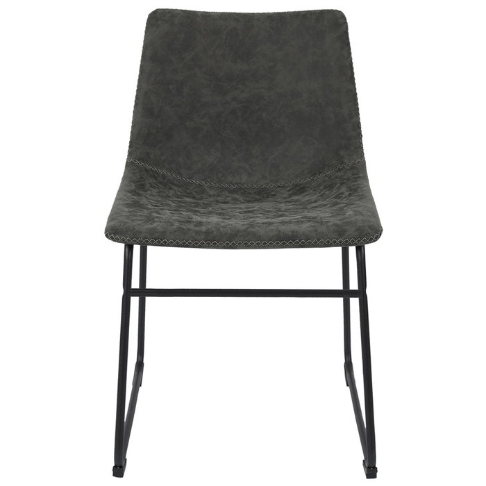 Home Deco Factory Chaise James Gris foncé