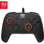 Turtle Beach Rematch Manette Gaming Filaire RGB pour Nintendo Switch 2 - Noir avec Sticks à Effet Hall