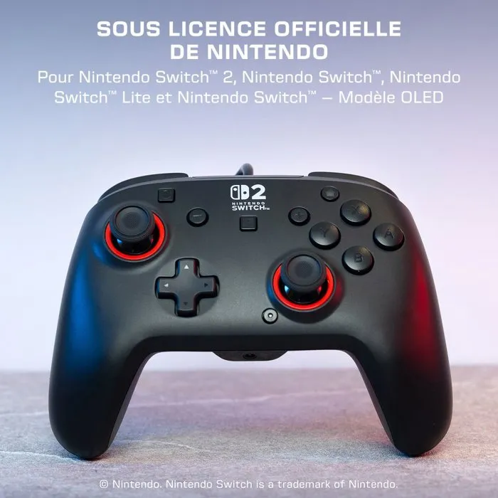 Turtle Beach Rematch Manette Gaming Filaire RGB pour Nintendo Switch 2 - Noir avec Sticks à Effet Hall Turtle Beach Rematch Manette Gaming Filaire RGB pour Nintendo Switch 2 - Noir avec Sticks à Effet Hall