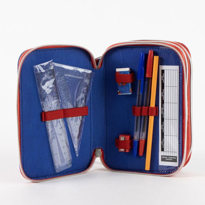Cerdá Plumier Spiderman avec accessoires Bleu