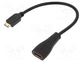 DELOCK Câble HDMI vers mini HDMI 0,23 m, noir