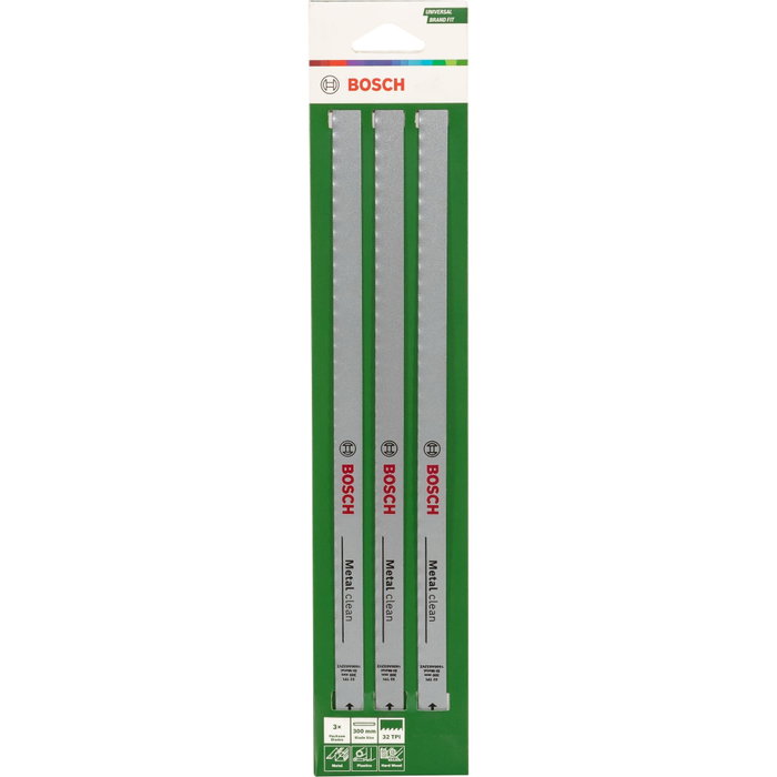 Bosch Set de 3 lames de scie alternative Clean 300 mm
