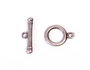 Innspiro Lot de 2 fermoirs métalliques à anneau argent vieilli 7,8mm