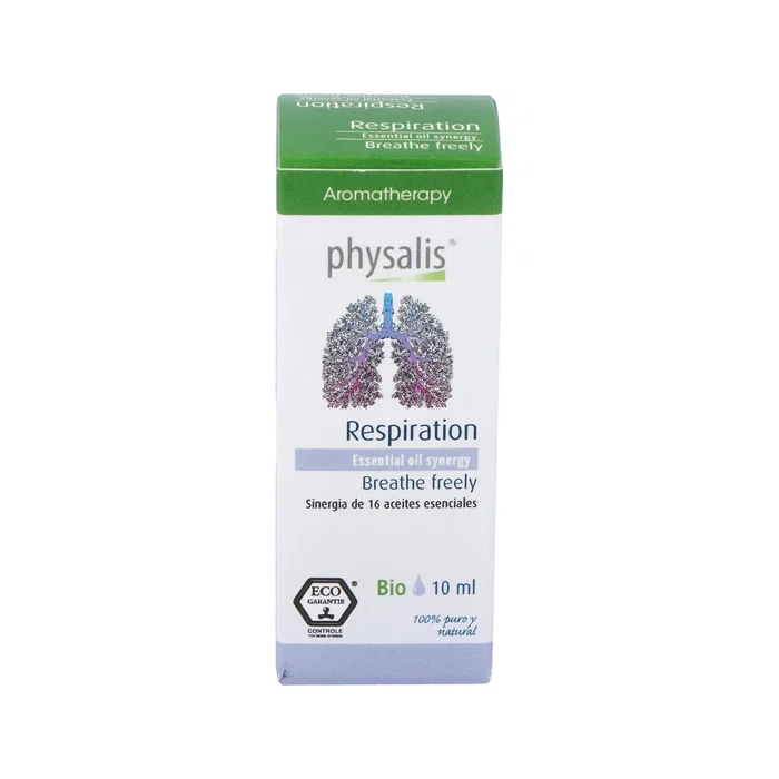 PHYSALIS Respiration Synergie Huile Essentielle 10 ml Bio - Aide à Respirer PHYSALIS Respiration Synergie Huile Essentielle 10 ml Bio - Aide à Respirer