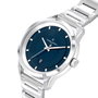 Pierre Cardin CCP.5025 - Montre analogique pour homme en acier gris et cadran bleu