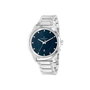 Pierre Cardin CCP.5025 - Montre analogique pour homme en acier gris et cadran bleu
