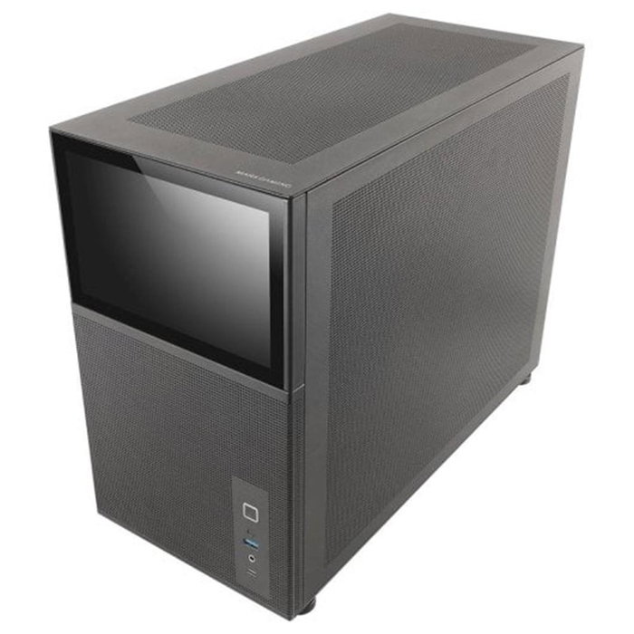 Mars Gaming MC-LCD Boîtier PC Mini Tour Micro-ATX Noir avec Écran LCD 8 Pouces IPS