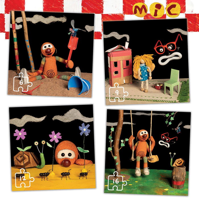 Educa Puzzles Progressifs 6-9-12-16 Pièces, Personnage MIC, Version Espagnole, En Carton, Pour Enfants Dès 3 Ans Educa Puzzles Progressifs 6-9-12-16 Pièces, Personnage MIC, Version Espagnole, En Carton, Pour Enfants Dès 3 Ans