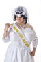 Creaciones Llopis Déguisement Adulte Novia Sexy Taille M - Composition: Chemisier, Jupe, Voile et Collants
