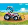Playmobil 71305 Grand tracteur électrique avec personnage, foin et borne de recharge - Gamme Country La vie à la ferme - 31 pièces - Jouet écologique - À partir de 5 ans