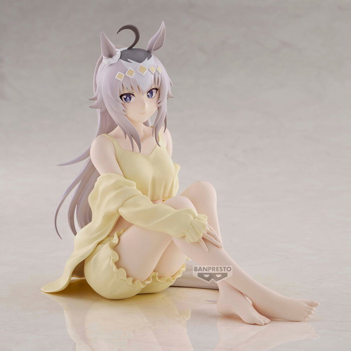 BANPRESTO Figura Oguri Cap Relax time Umamusume Cinderella Gray 14cm