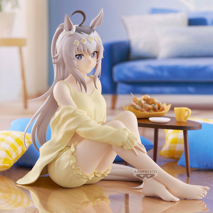 BANPRESTO Figura Oguri Cap Relax time Umamusume Cinderella Gray 14cm