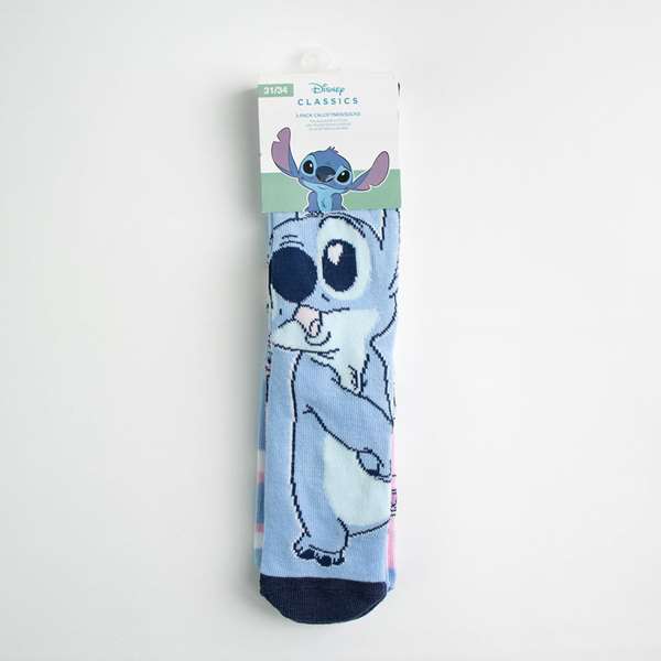 Cerdá Pack de 3 chaussettes Stitch motif multicolore pour enfants taille 31/34 Taille unique - Lilo et Stitch