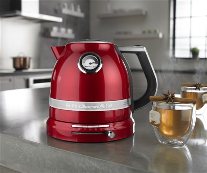 Kitchenaid - 5KEK1522 ECA - Bouilloire électrique 1,5 litre rouge pomme - Avec sélection de température et paroi double pour maintien au chaud