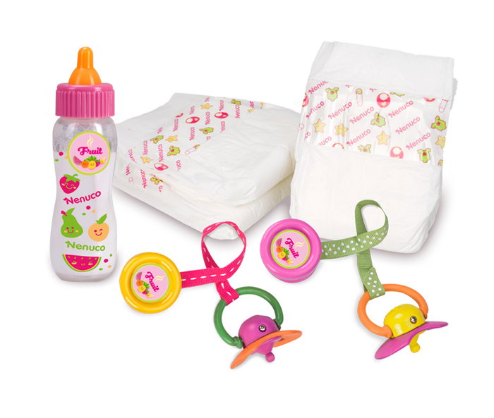 Nenuco - Set de 3 couches pour poupée, 7/13431, Blanc, Age recommandé 3 ans et plus