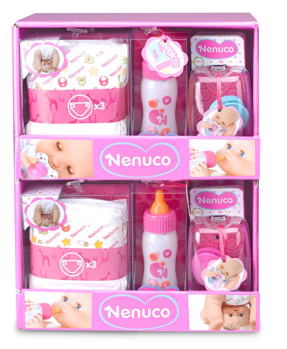 Nenuco - Set de 3 couches pour poupée, 7/13431, Blanc, Age recommandé 3 ans et plus
