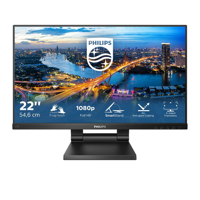 Philips 222B1TC/00 Écran tactile 21,5 pouces Full HD IPS Noir Philips 222B1TC/00 Écran tactile 21,5 pouces Full HD IPS Noir